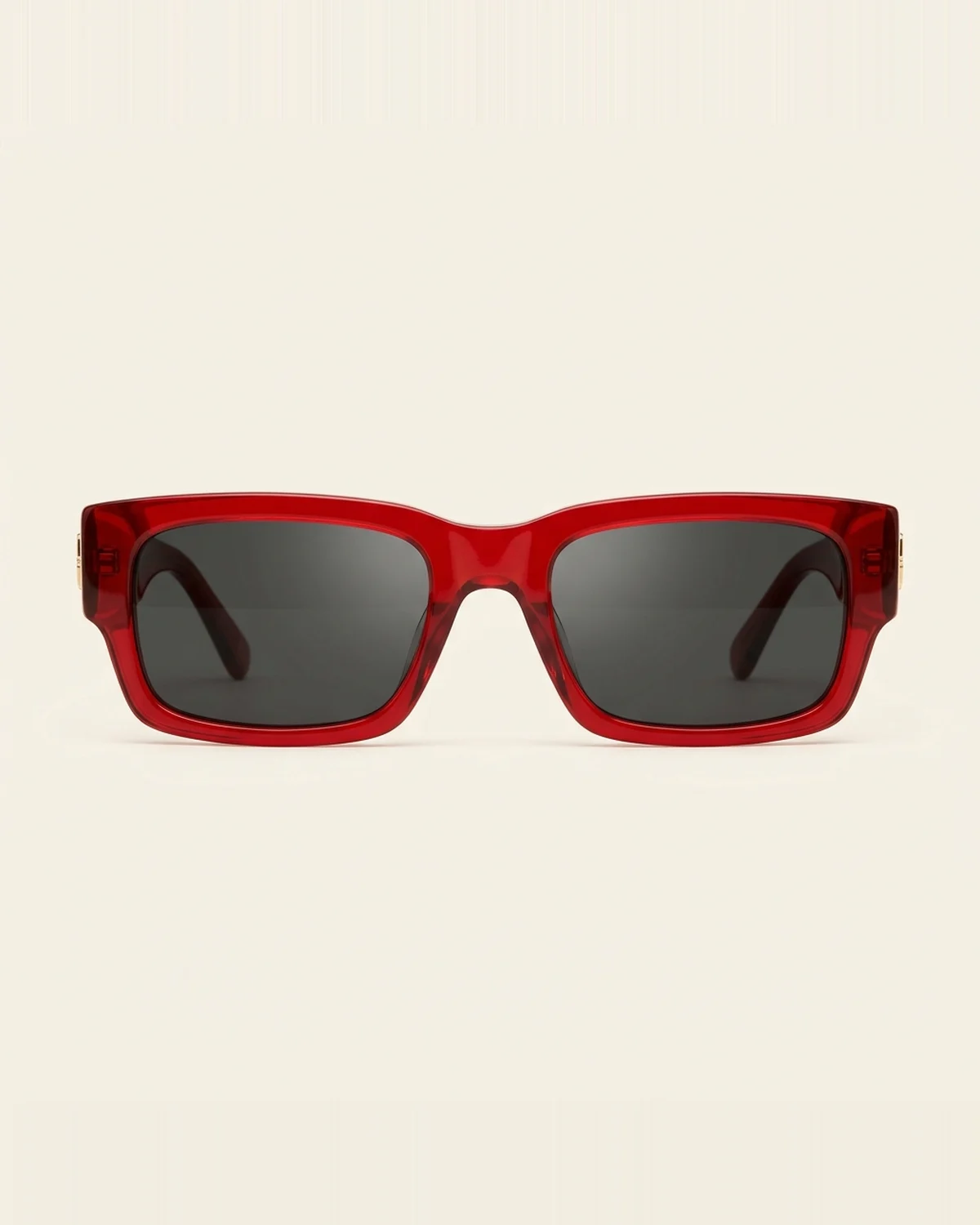 Carmine in Candy Apple Red with Dark Smoke lenses