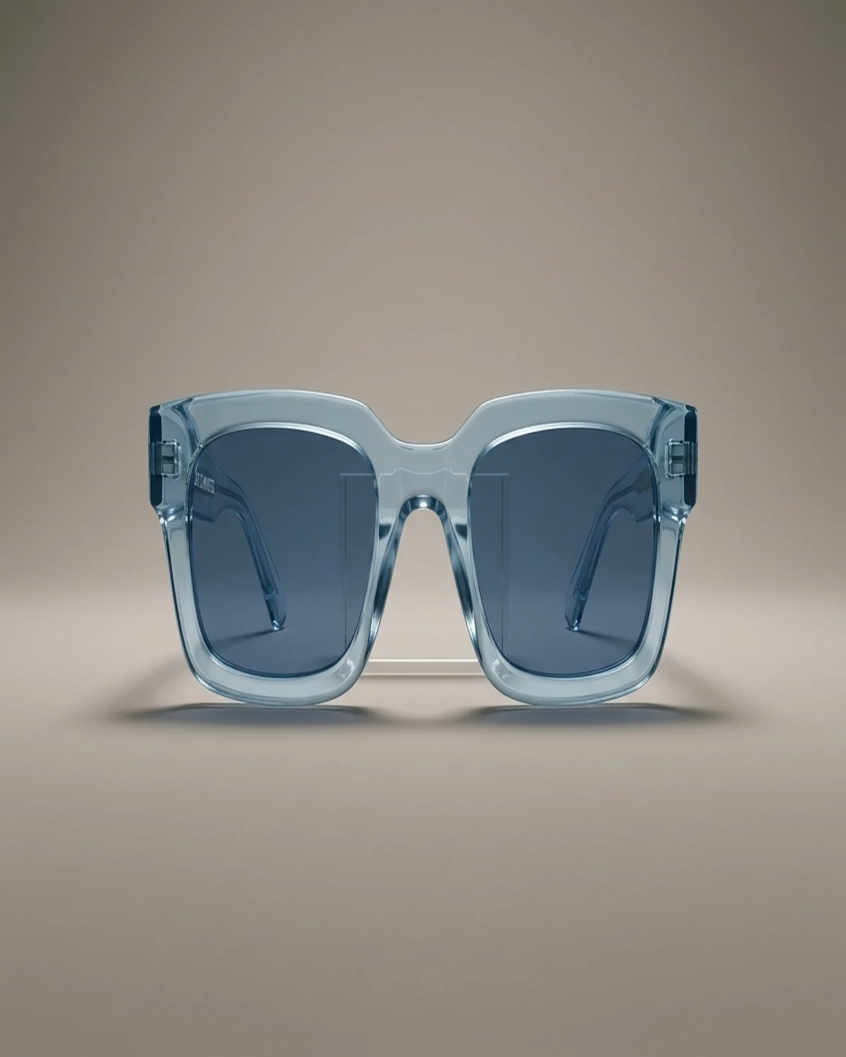 Glacier in Icy Blue Crystal with Smoke Blue lenses