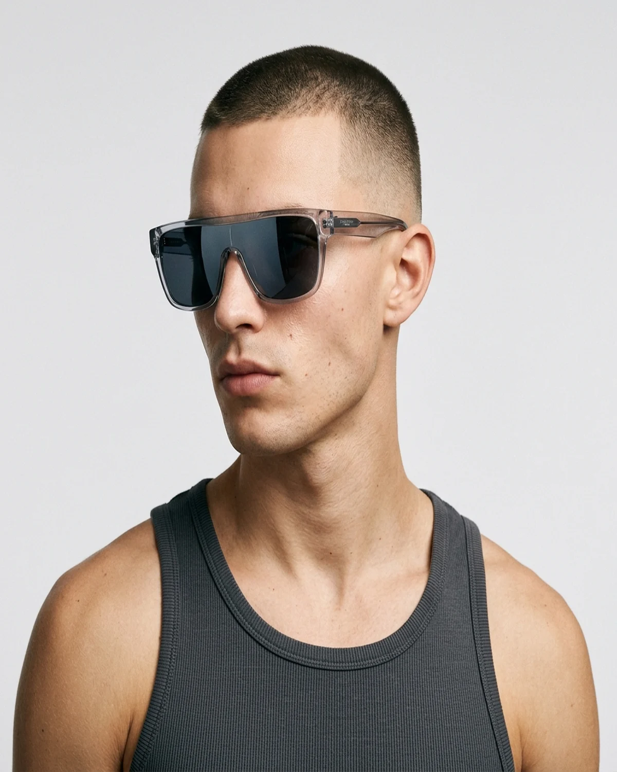 Model wearing Midnight Shield