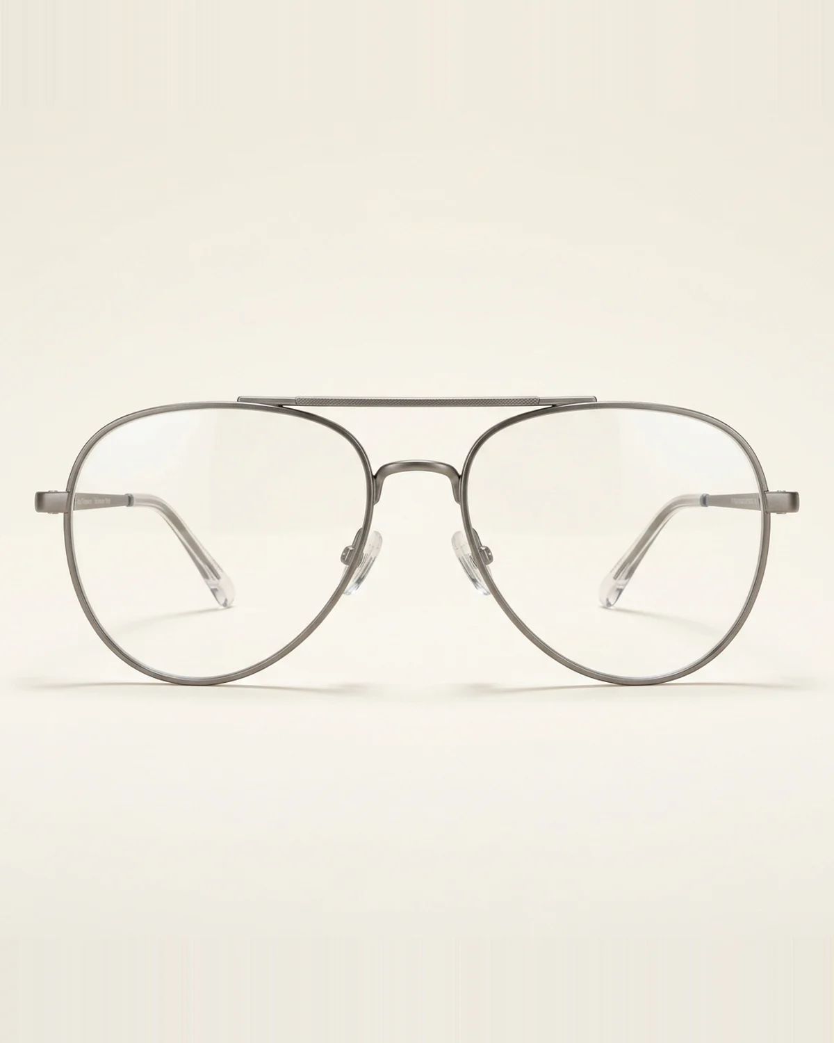 Pilot Brow — front view — Titanium Grey