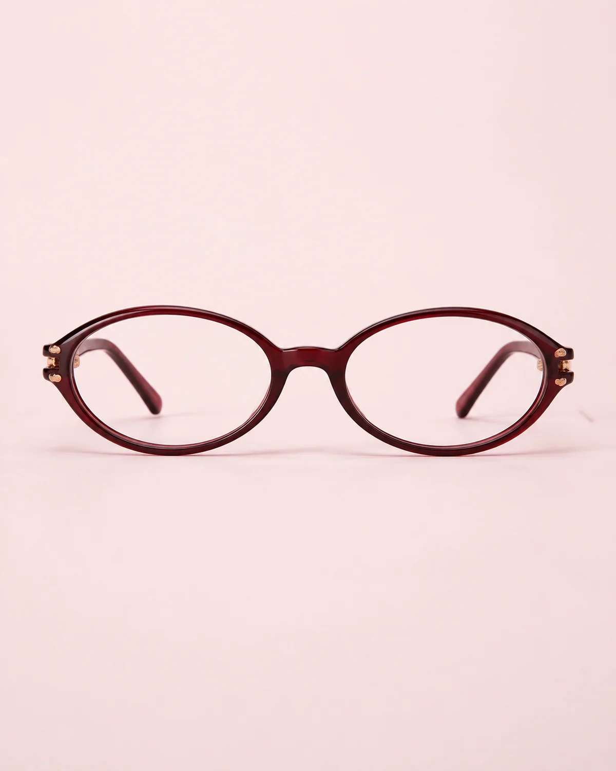 Soft Focus in Burgundy with Clear lenses