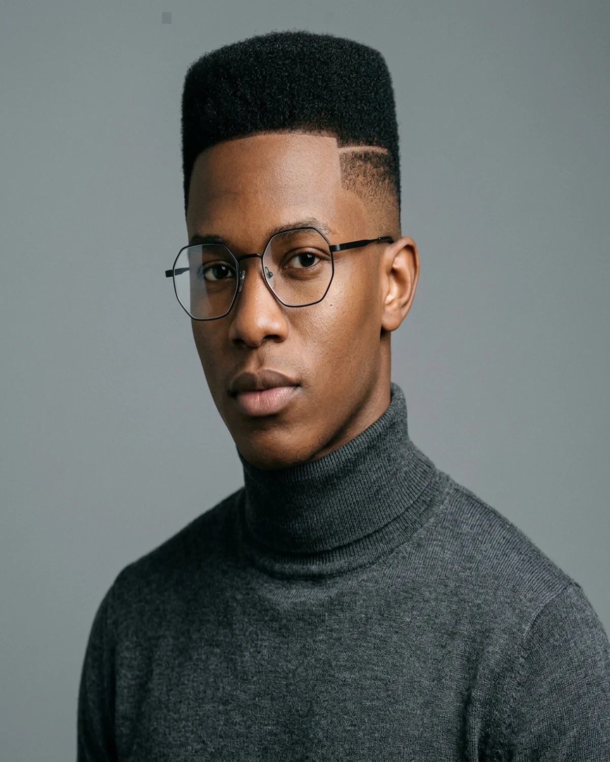 Model wearing Steel Octagon