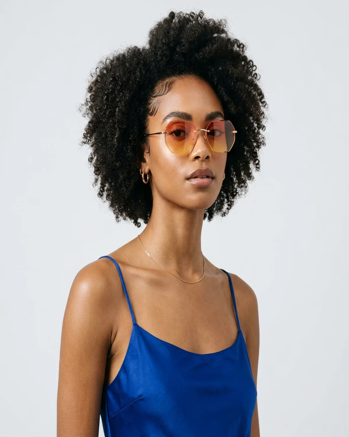 Model wearing Sunset Horizon