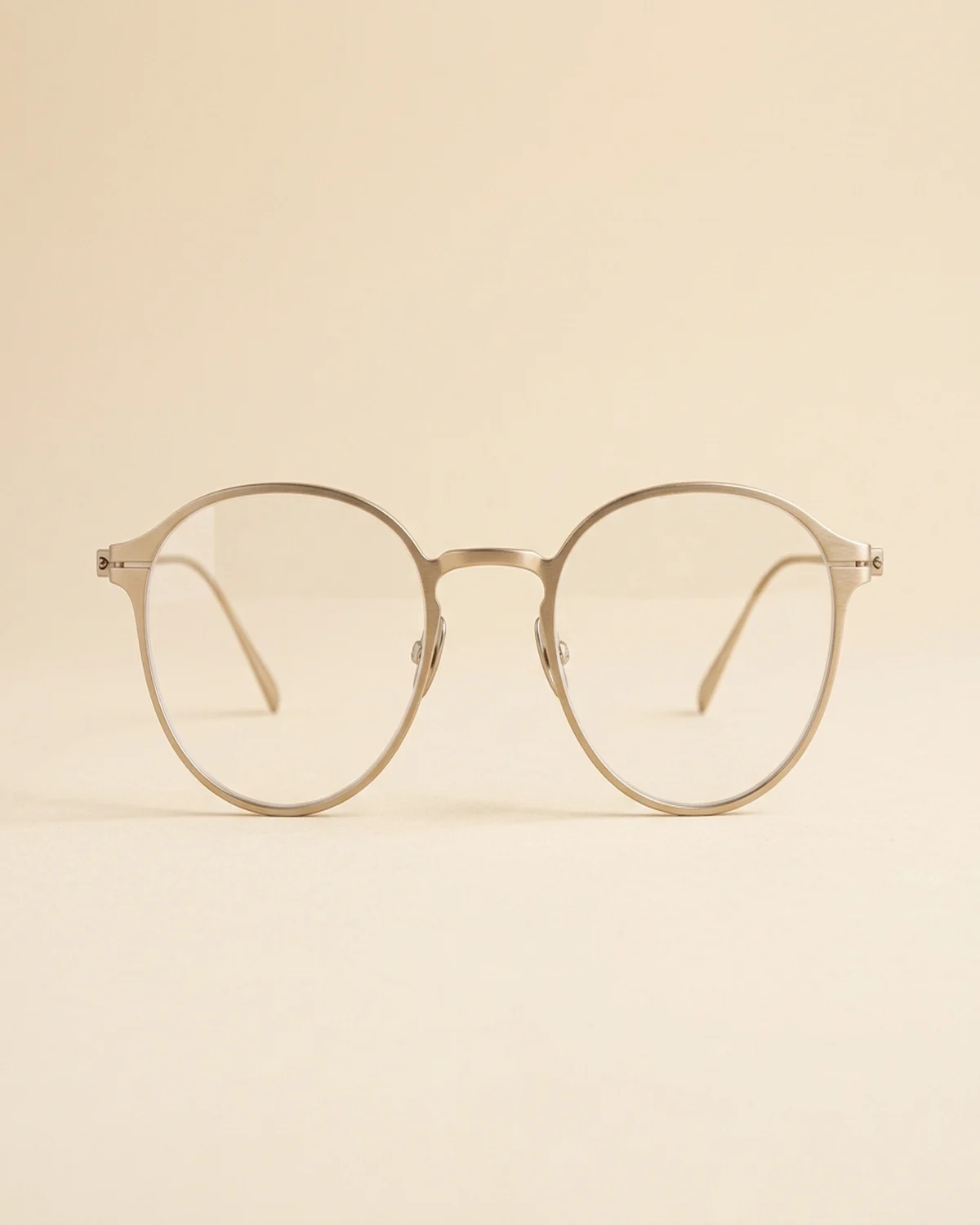 Wireframe 01 in Palladium Silver with Clear lenses
